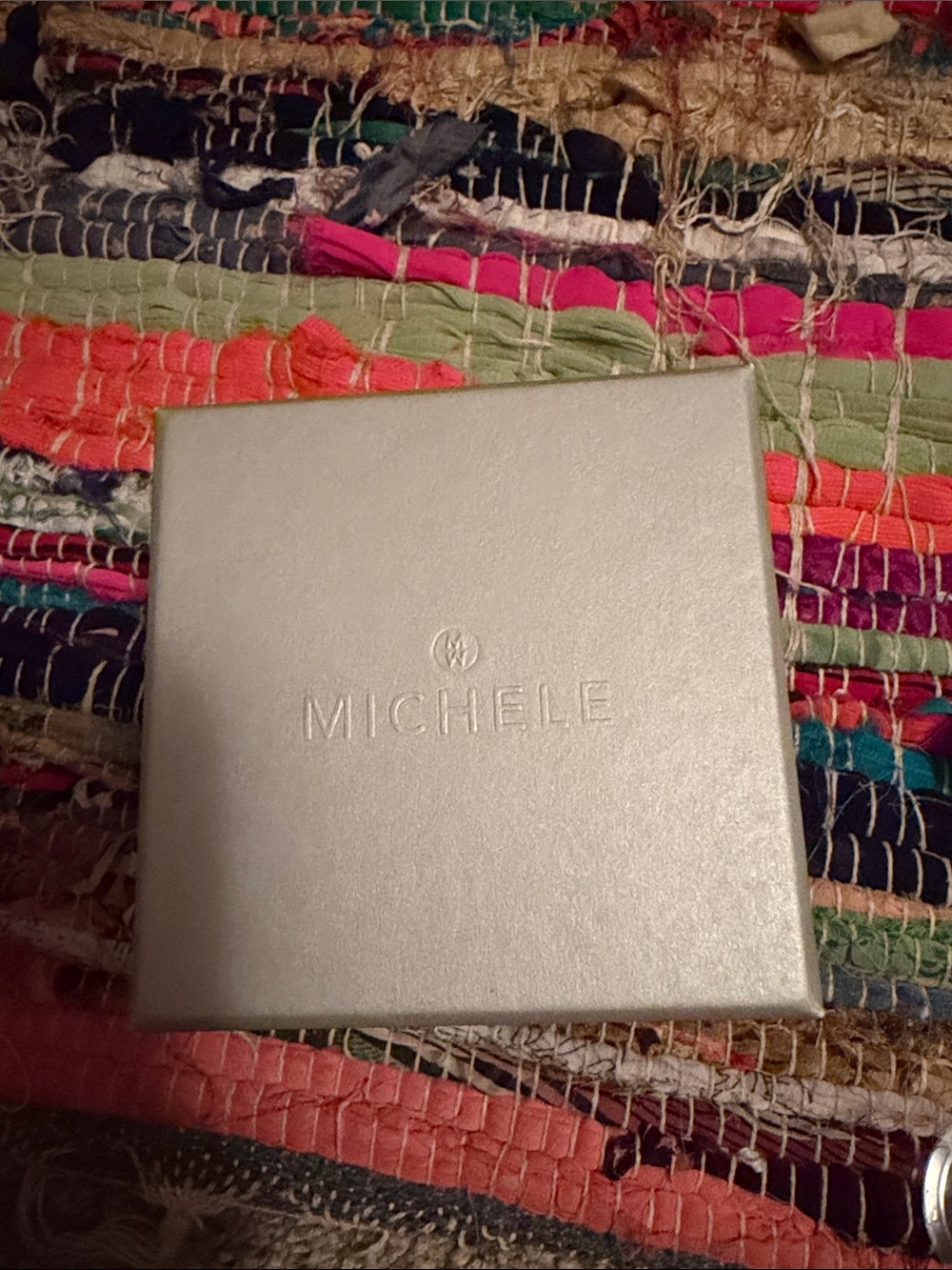 Michele White and Rose Gold Accent Jelly Watch - Picture 2 of 2